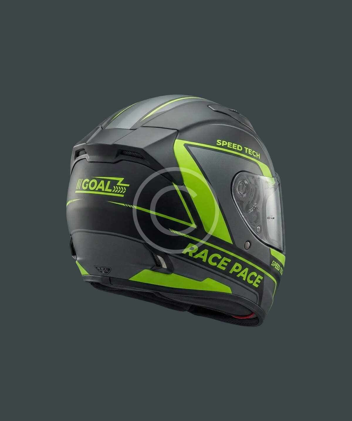 Streamlined racing helmet - Image 2